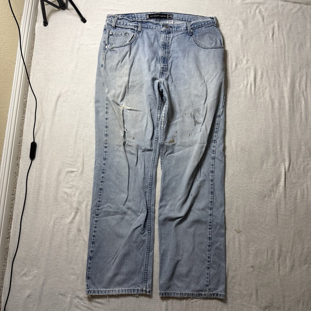 levis silvertab straight loose Blue Faded jeans 38x34
